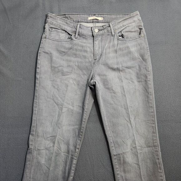 Levi's 712 Women 31 Gray Mid Rise Slim Jeans - Picture 3 of 13